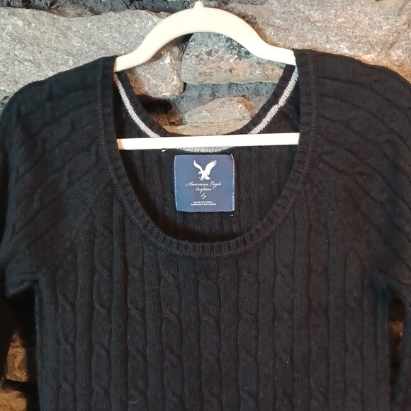 American Eagle Outfitters black sweater sz small - Picture 2 of 9